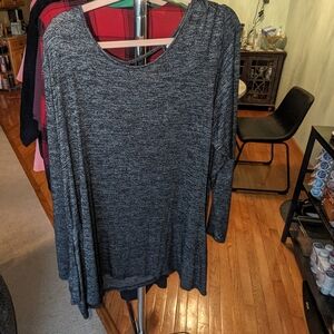 Maurices long sleeve heathered gray tunic 4